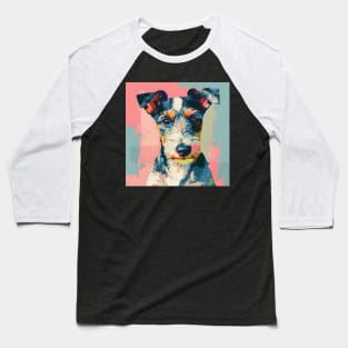 Fox Terrier in 80's Baseball T-Shirt